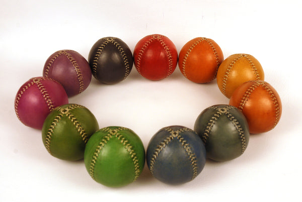 Round Leather Juggling Balls.