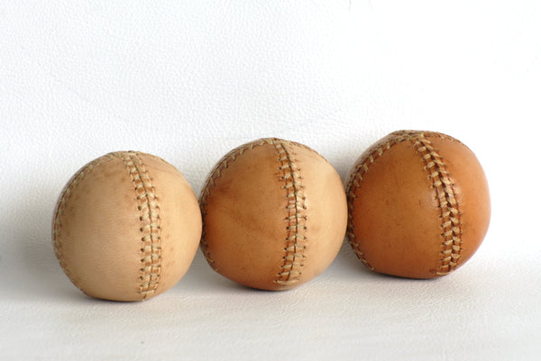 Vintage style 3 leather juggling balls 55mm, Juggling balls, Medieval jugglers, Handmade balls